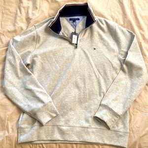 Grey Tommy Hilfiger quarter zip jacket